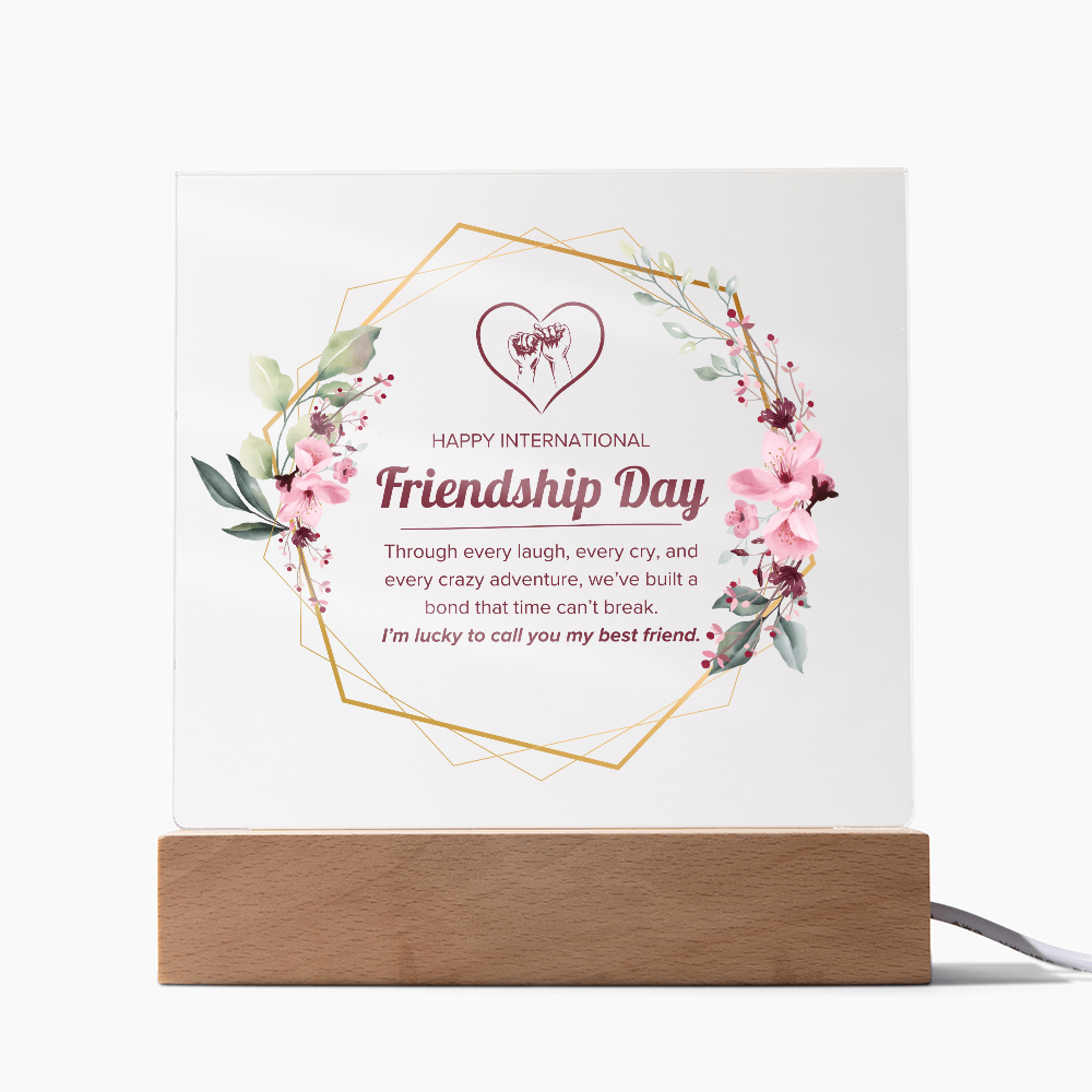 Happy Friendship Day Acrylic Plaque