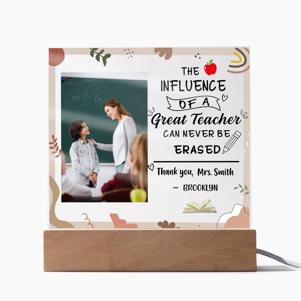 Personalized Picture - Teacher Appreciation Gift