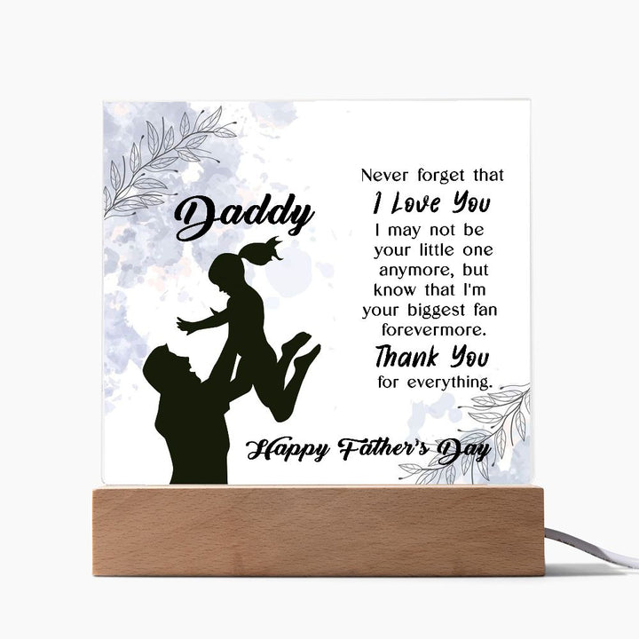 Personalized Daddy Father’s Day Keepsake Plaque