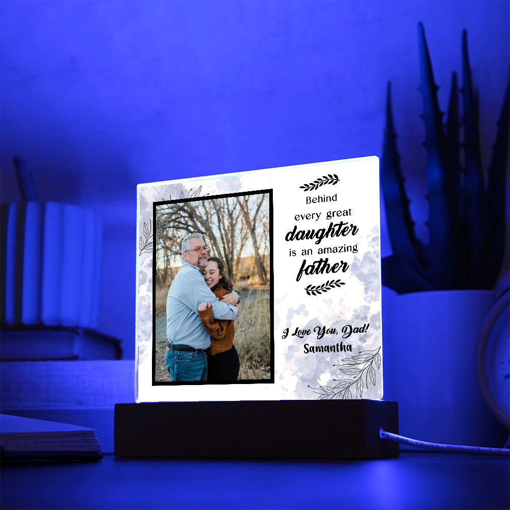 LED acrylic plaque