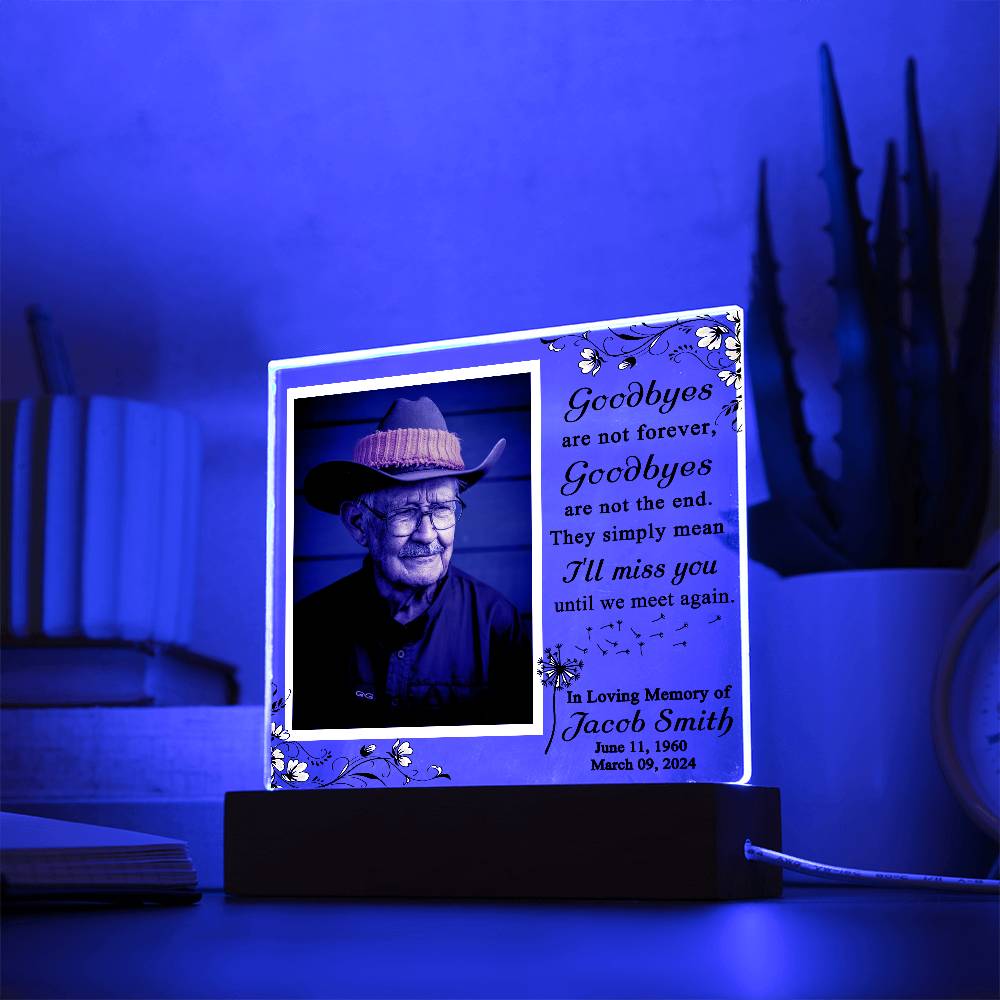 Personalized In Loving Memory Photo Plaque