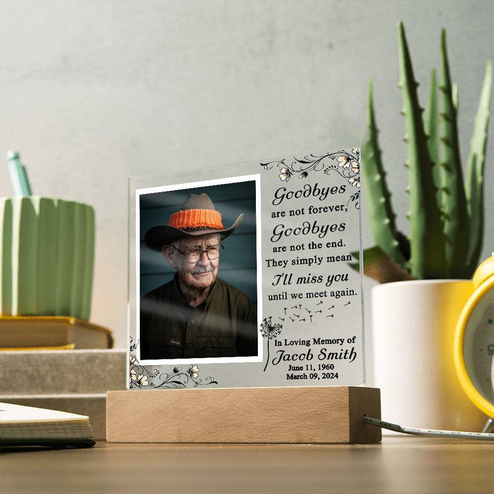 Personalized In Loving Memory Photo Plaque