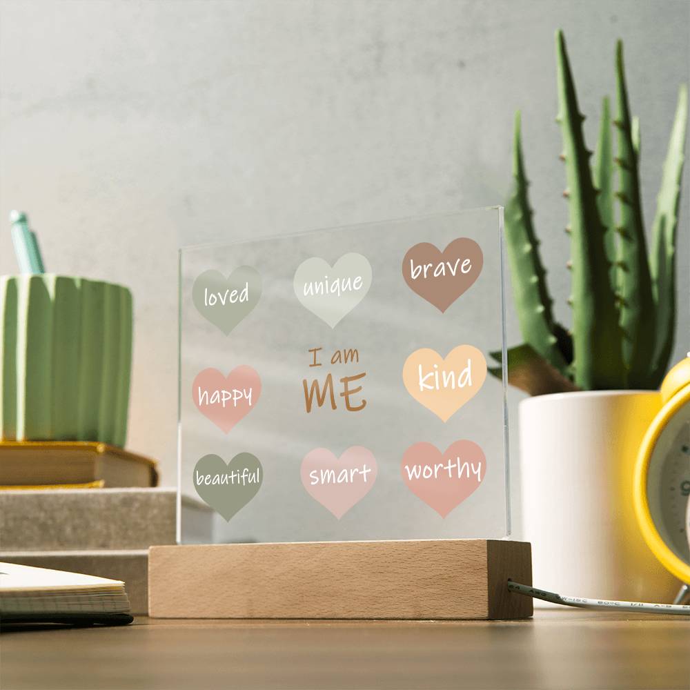 I Am Me Daily Affirmation Plaque