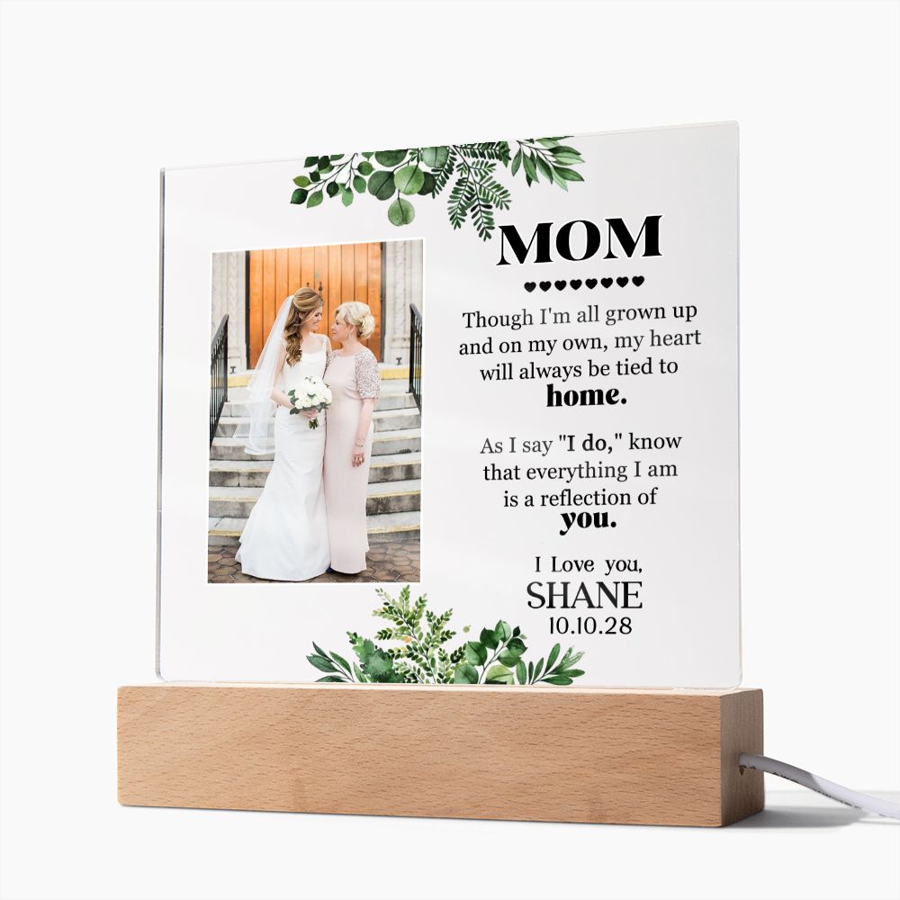 Bride to Mother Wedding Acrylic Keepsake