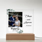 Create Lasting Memories - Personalized Wedding Acrylic Plaque