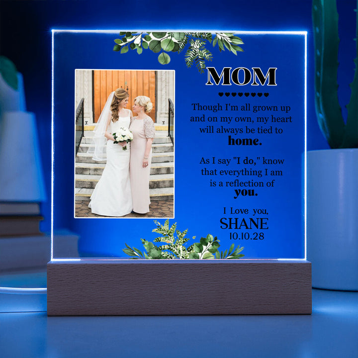 Bride to Mother Wedding Acrylic Keepsake