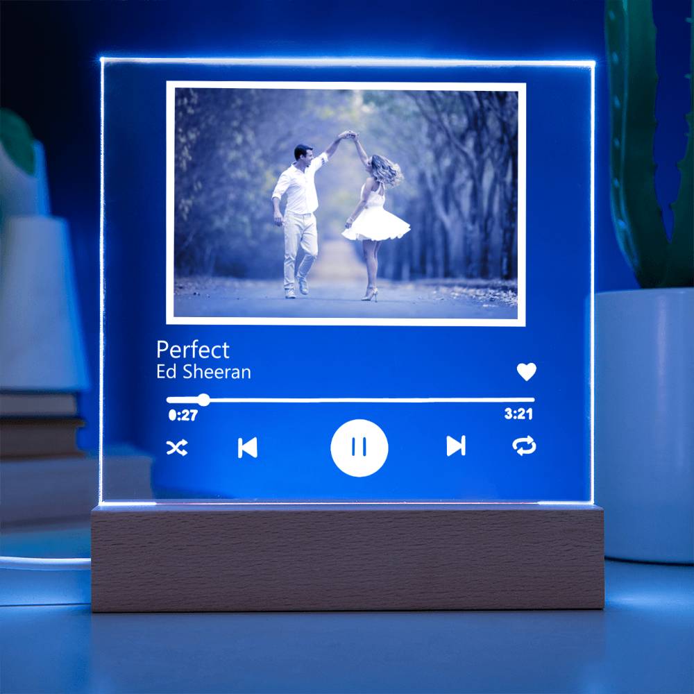 Custom Song Photo Music Acrylic Plaque