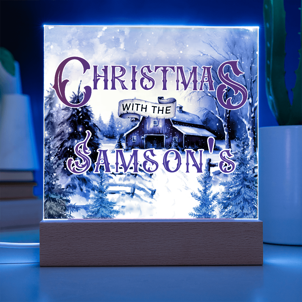 Personalized Light up Christmas Decor