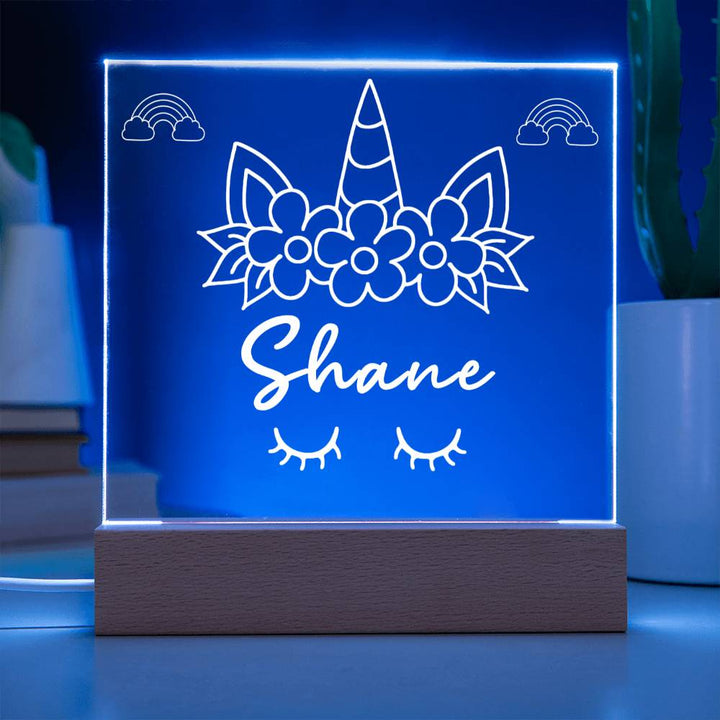 Personalized Unicorn Name LED Acrylic Sign