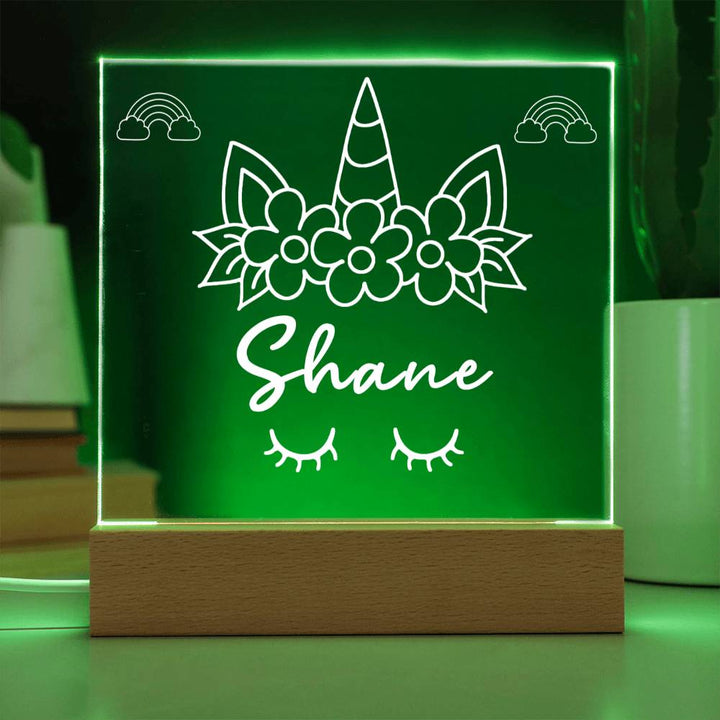 Personalized Unicorn Name LED Acrylic Sign