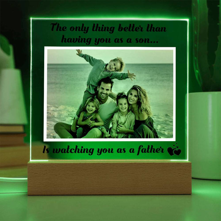 Personalized Acrylic Plaque from Mom to Son