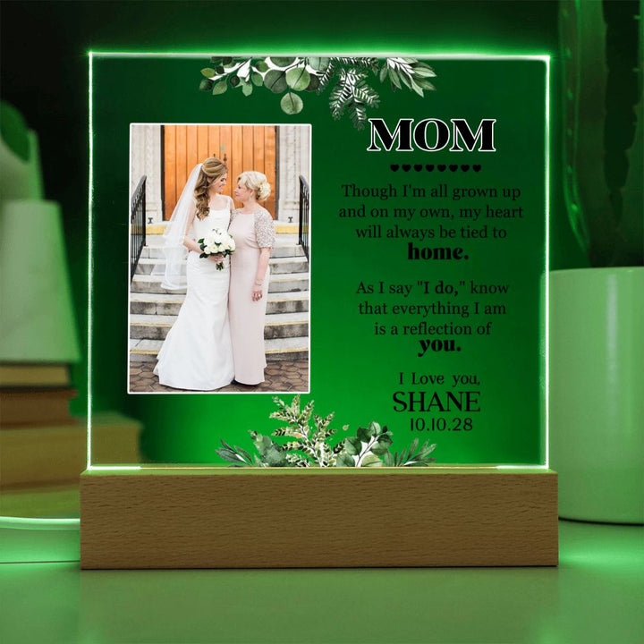 Bride to Mother Wedding Acrylic Keepsake