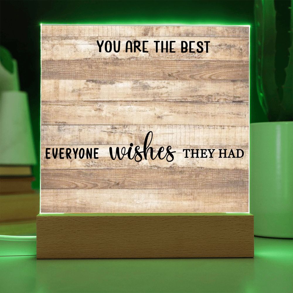 Custom Photo Dad Plaque with Message