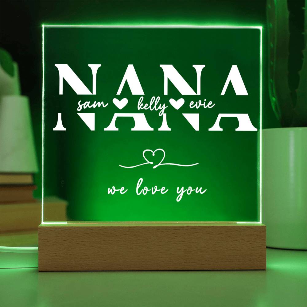 led acrylic photo frame