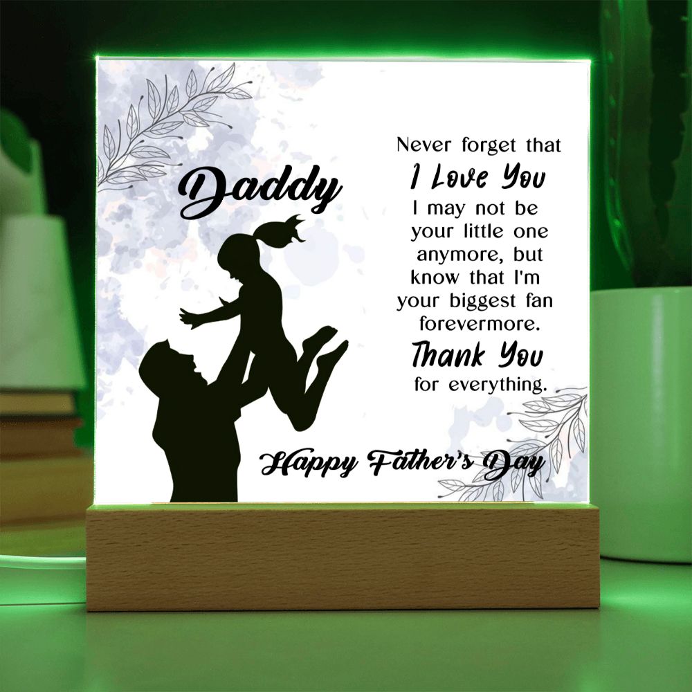 Personalized Daddy Father’s Day Keepsake Plaque