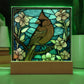 Cardinal Stained Glass Acrylic Plaque