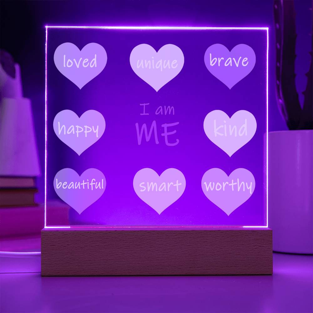 I Am Me Daily Affirmation Plaque
