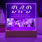 Personalized Photo Night Light, Fathers Day Gifts, Personalized Gifts, Bedroom Night Light,Gift for Dad,Best Dad Ever