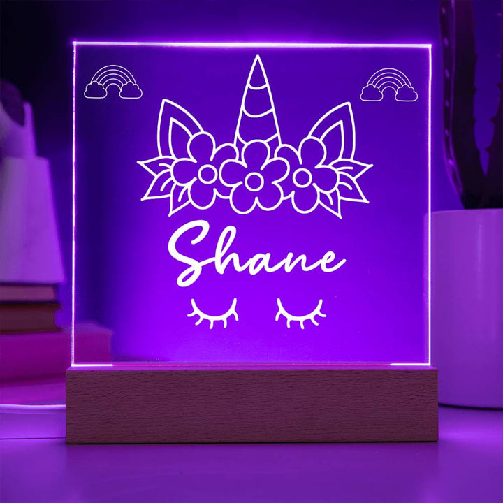 unicorn acrylic plaque gift