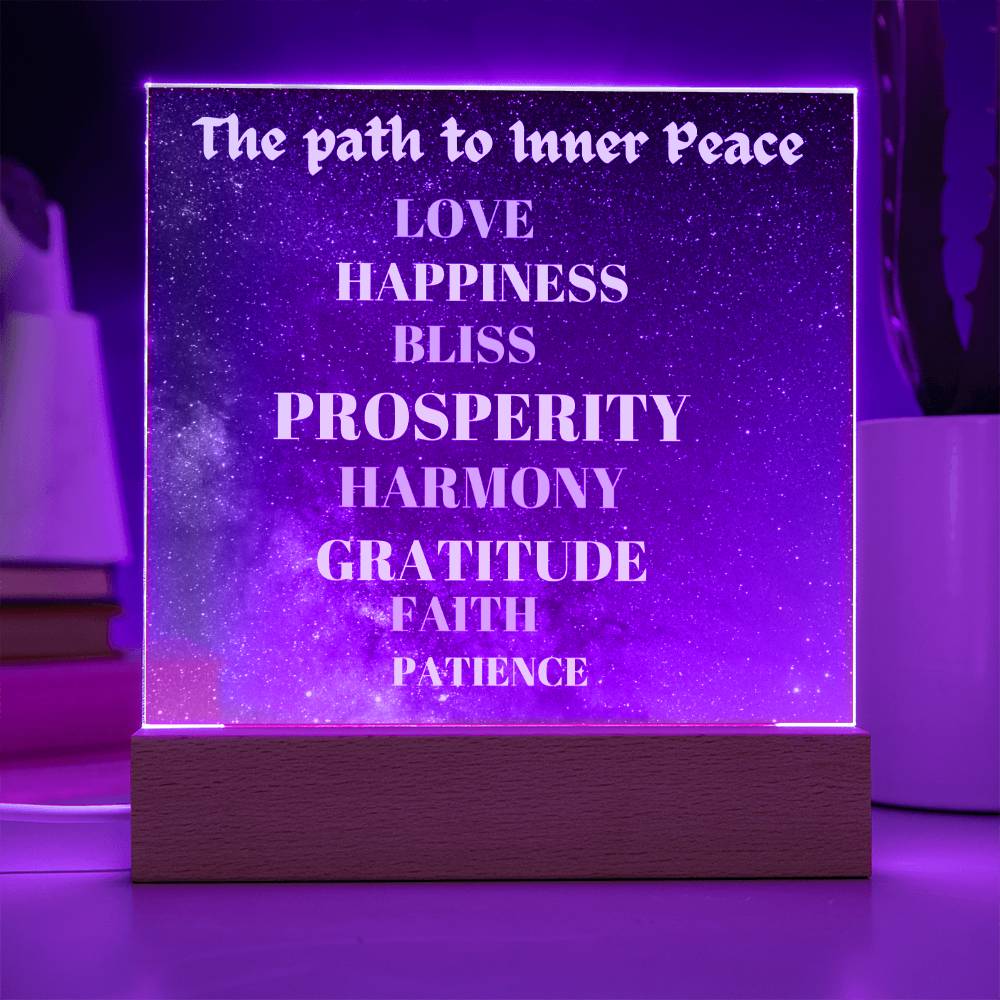 The Path to Inner Peace - Acrylic Plaque