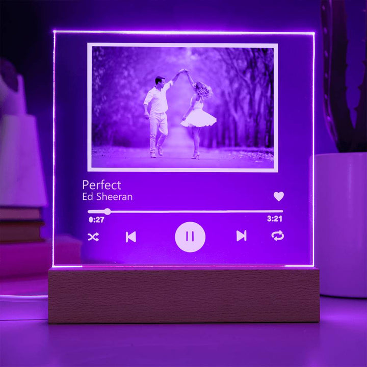 Custom Song Photo Music Acrylic Plaque