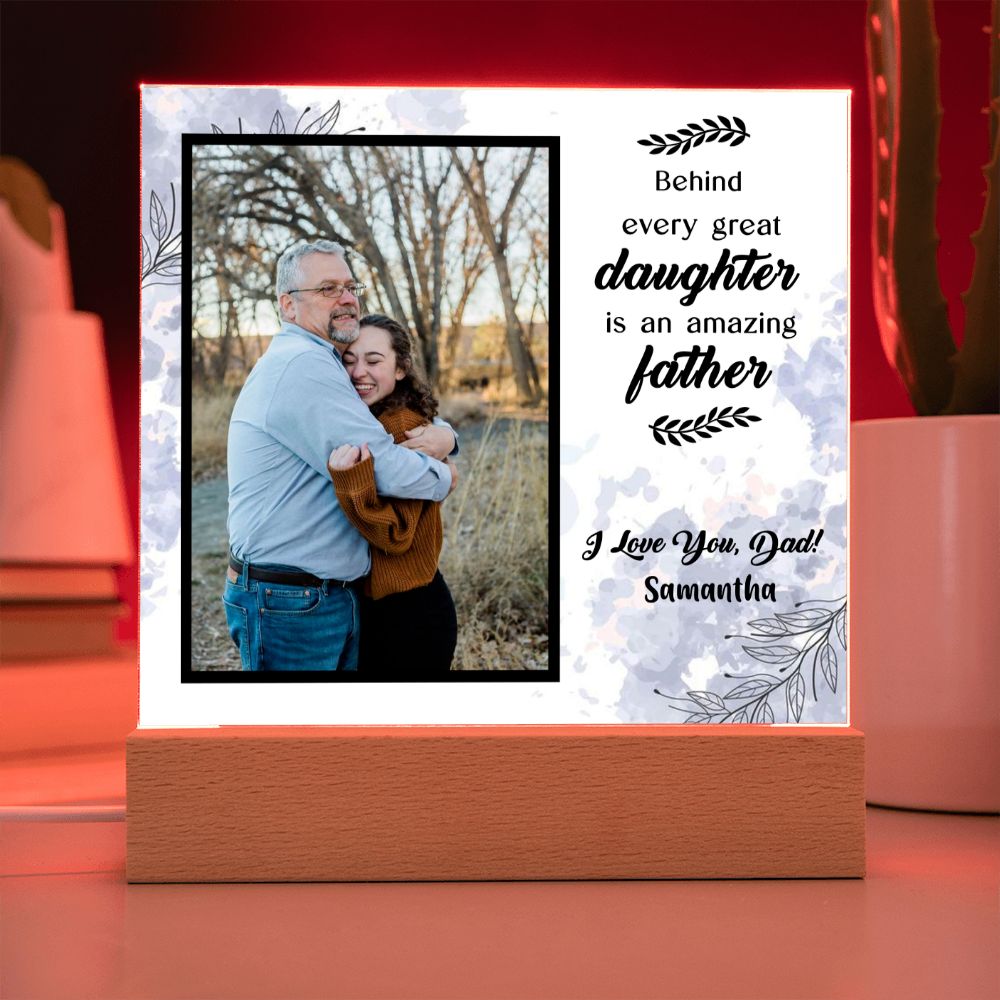 Custom Photo - Father and Daughter