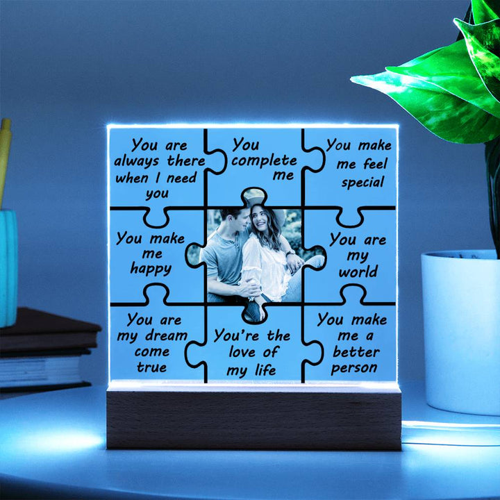 Personalized Love Puzzle Photo Frame Gift