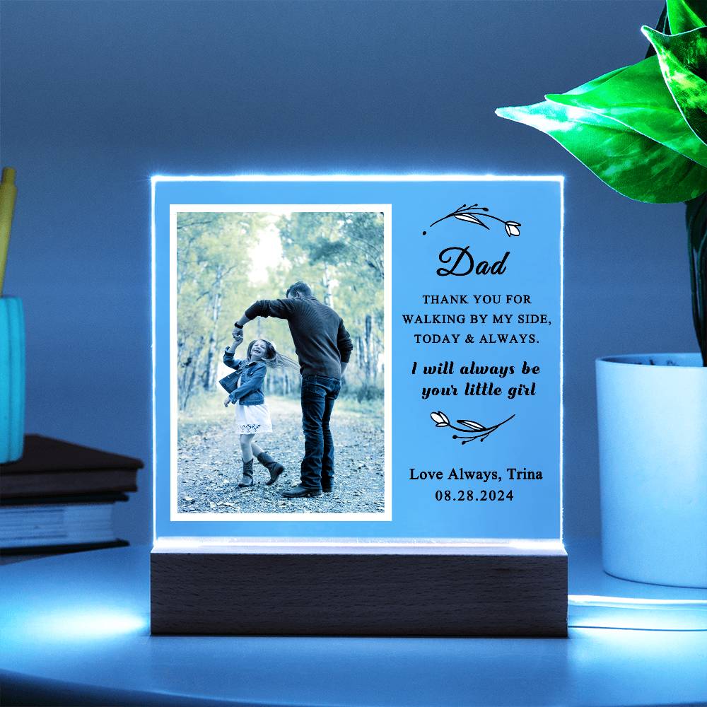 Personalized Father Daughter Wedding Day Plaque