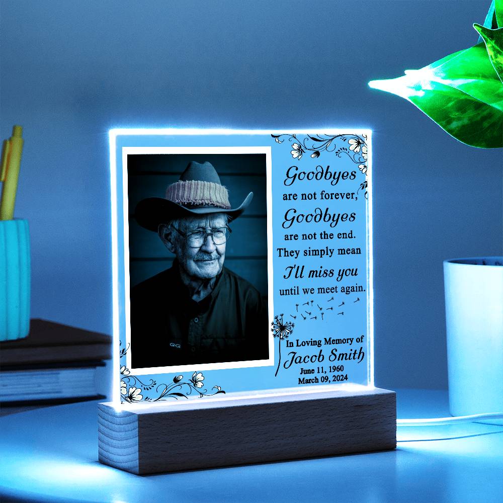 Personalized In Loving Memory Photo Plaque