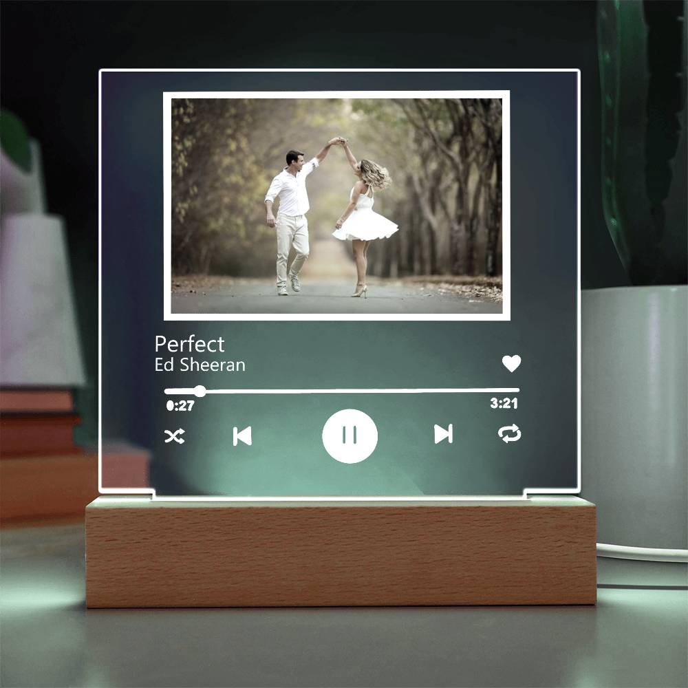 Custom Song Photo Music Acrylic Plaque