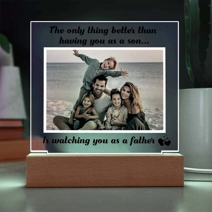 Personalized Acrylic Plaque from Mom to Son