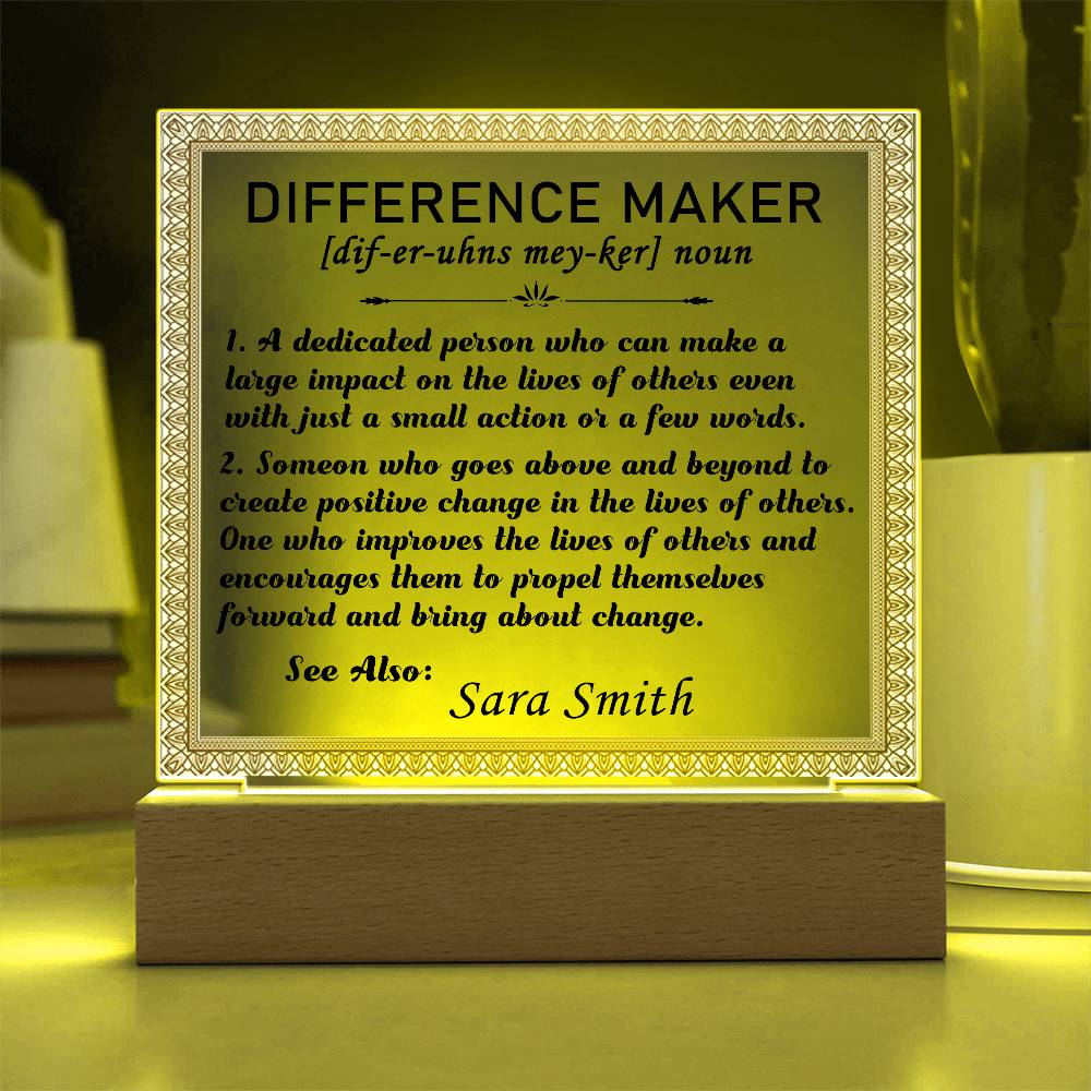 Personalized Difference Maker