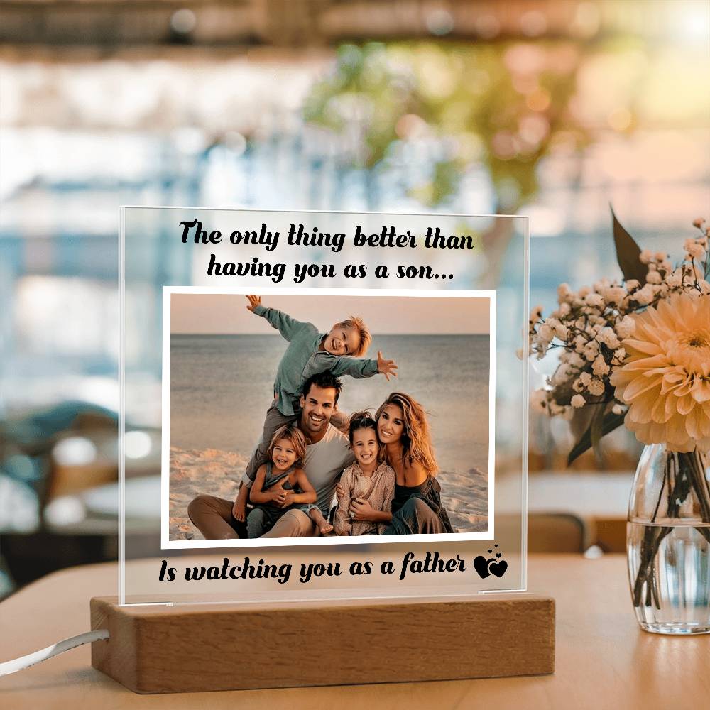 Personalized Acrylic Plaque from Mom to Son