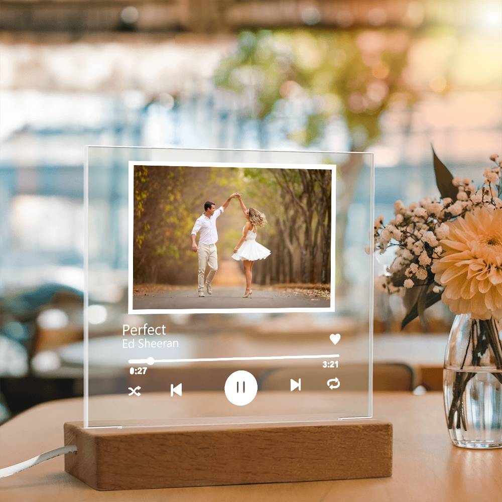 Custom Song Photo Music Acrylic Plaque