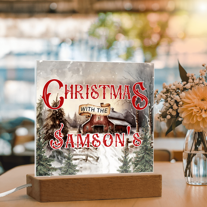 Personalized Light up Christmas Decor