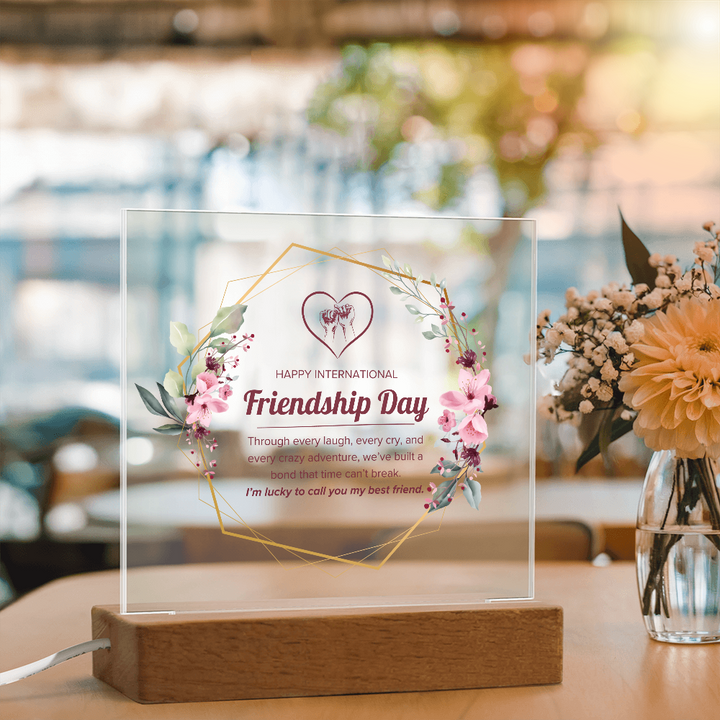 Happy Friendship Day Acrylic Plaque