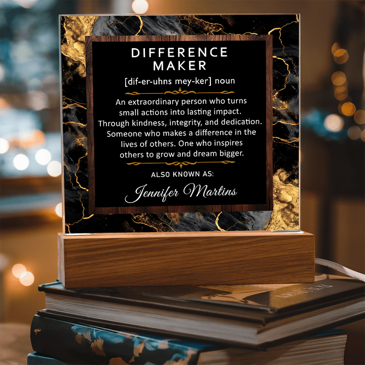 Personalized Difference Maker Thank you Gift