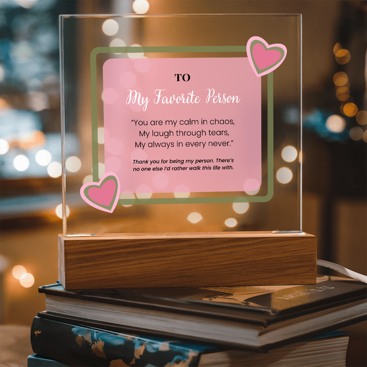 Friendship Acrylic Plaque - My Favorite Person
