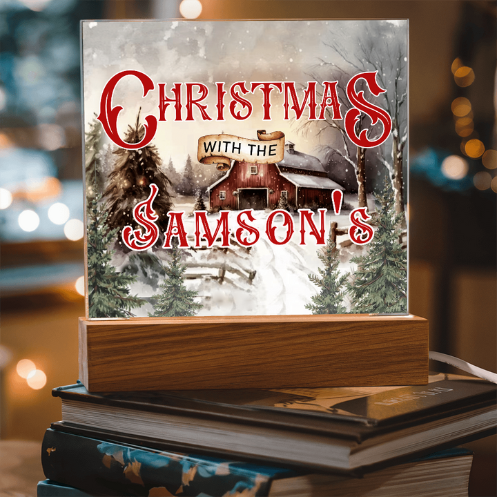 Personalized Light up Christmas Decor