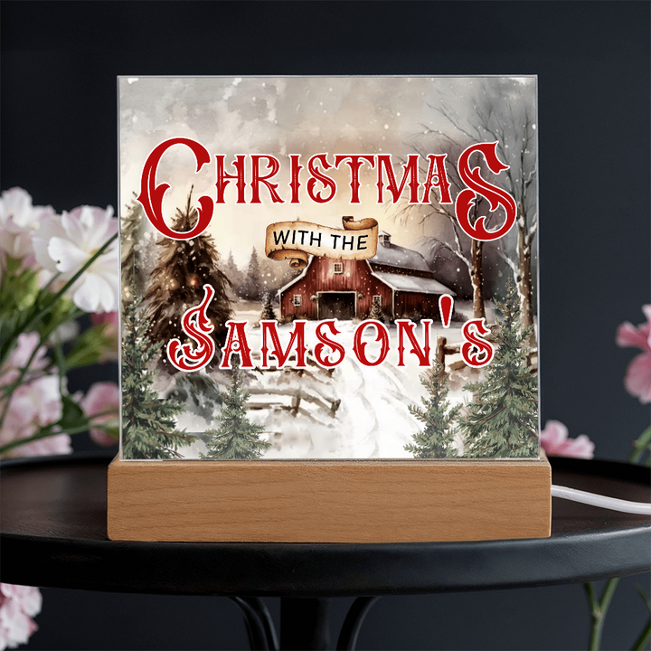 Personalized Light up Christmas Decor