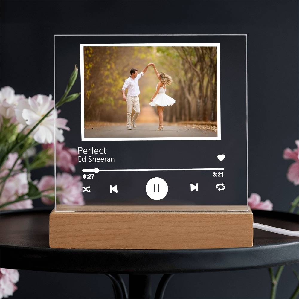 Custom Song Photo Music Acrylic Plaque