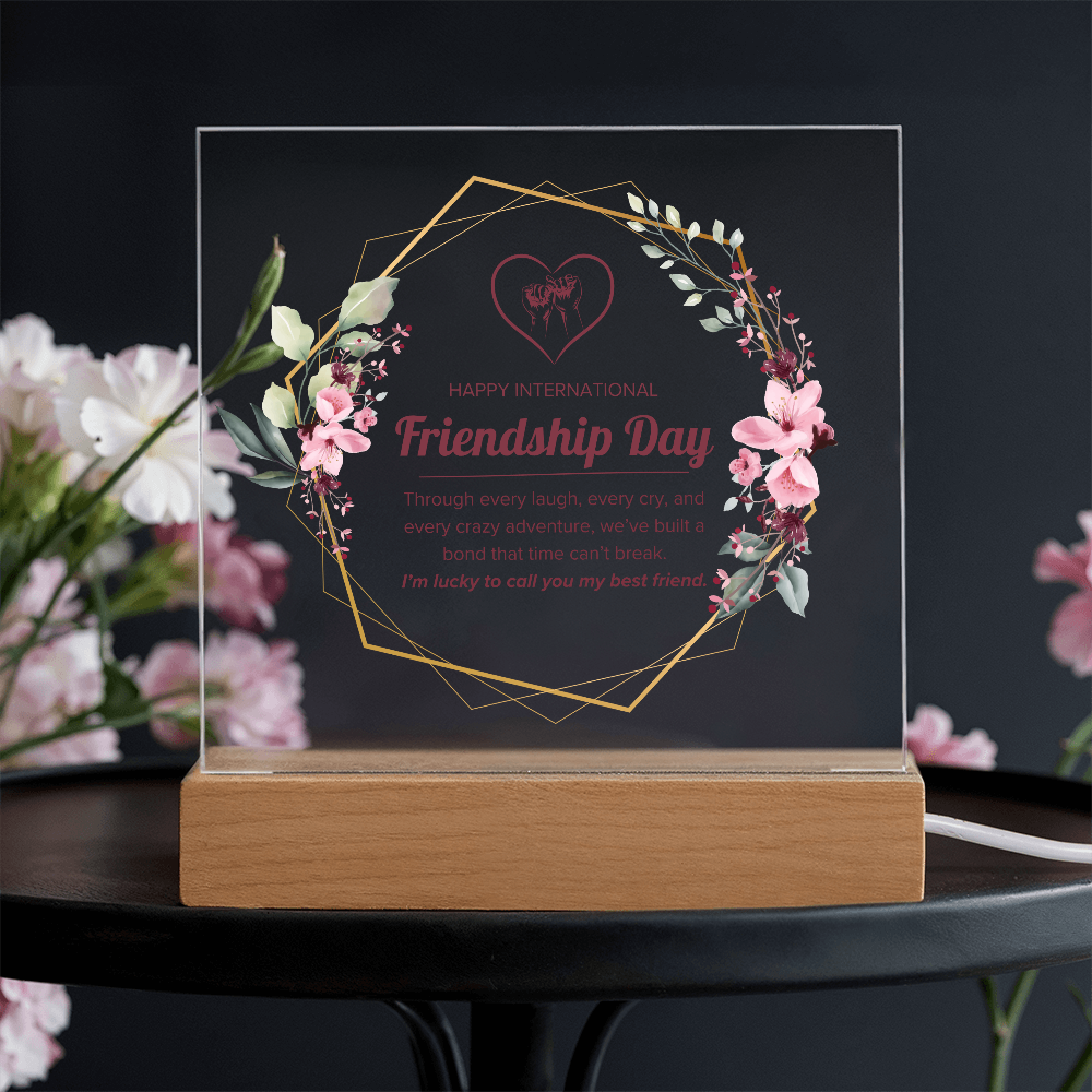 Happy Friendship Day Acrylic Plaque