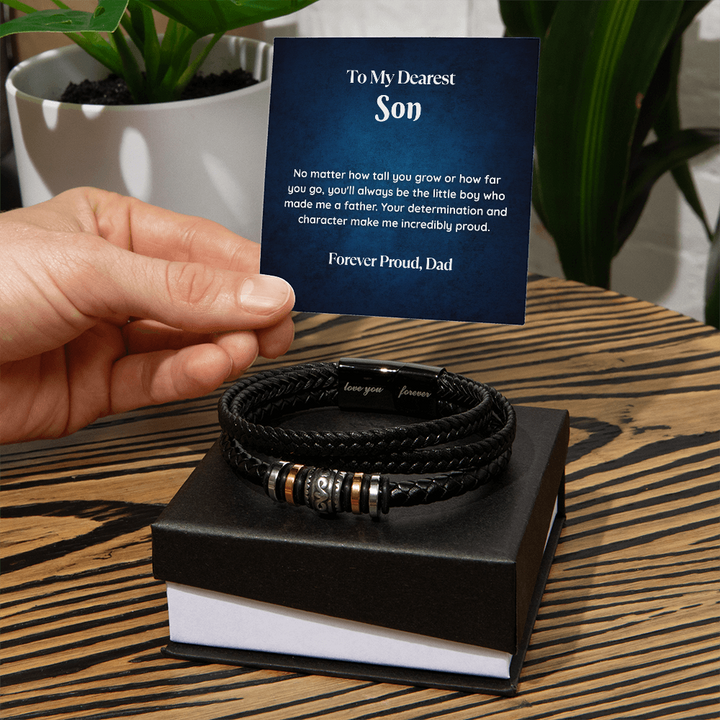 Love You Forever Bracelet - Gift For Son
