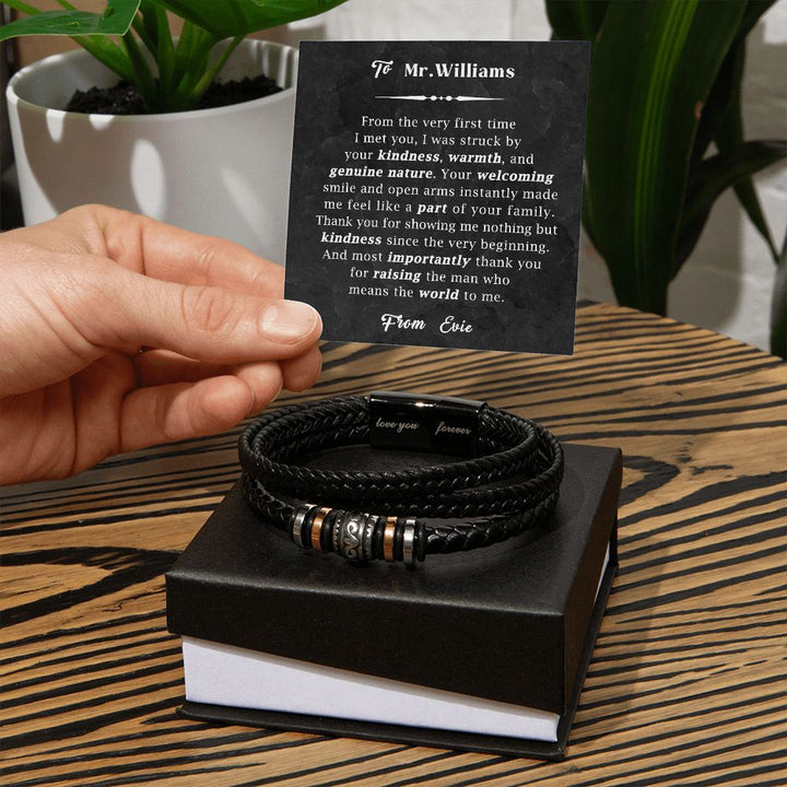 Personalized Bracelet Gift for Future Father-in-Law