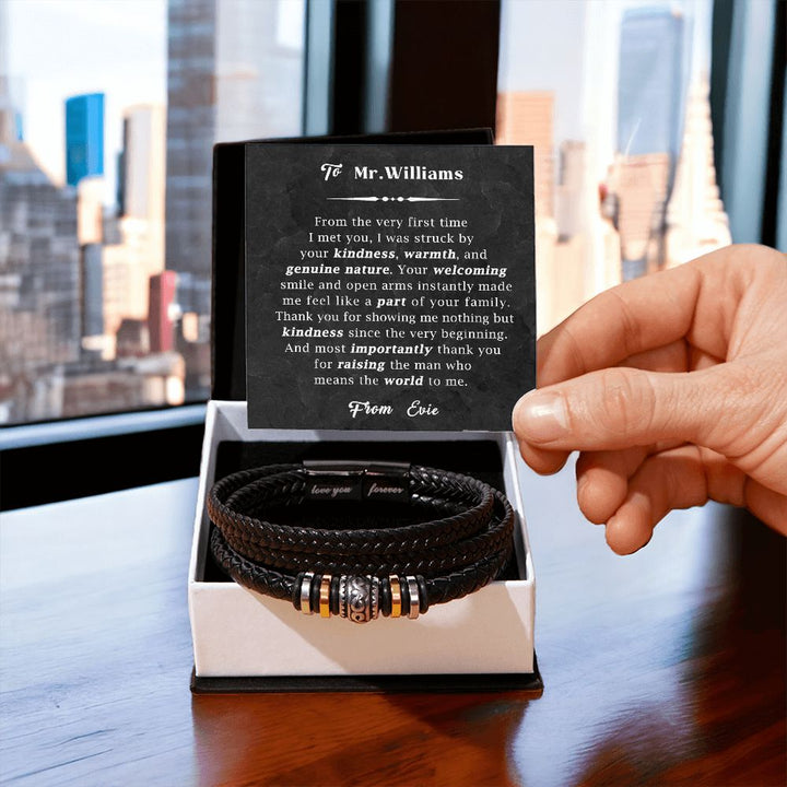 Personalized Bracelet Gift for Future Father-in-Law