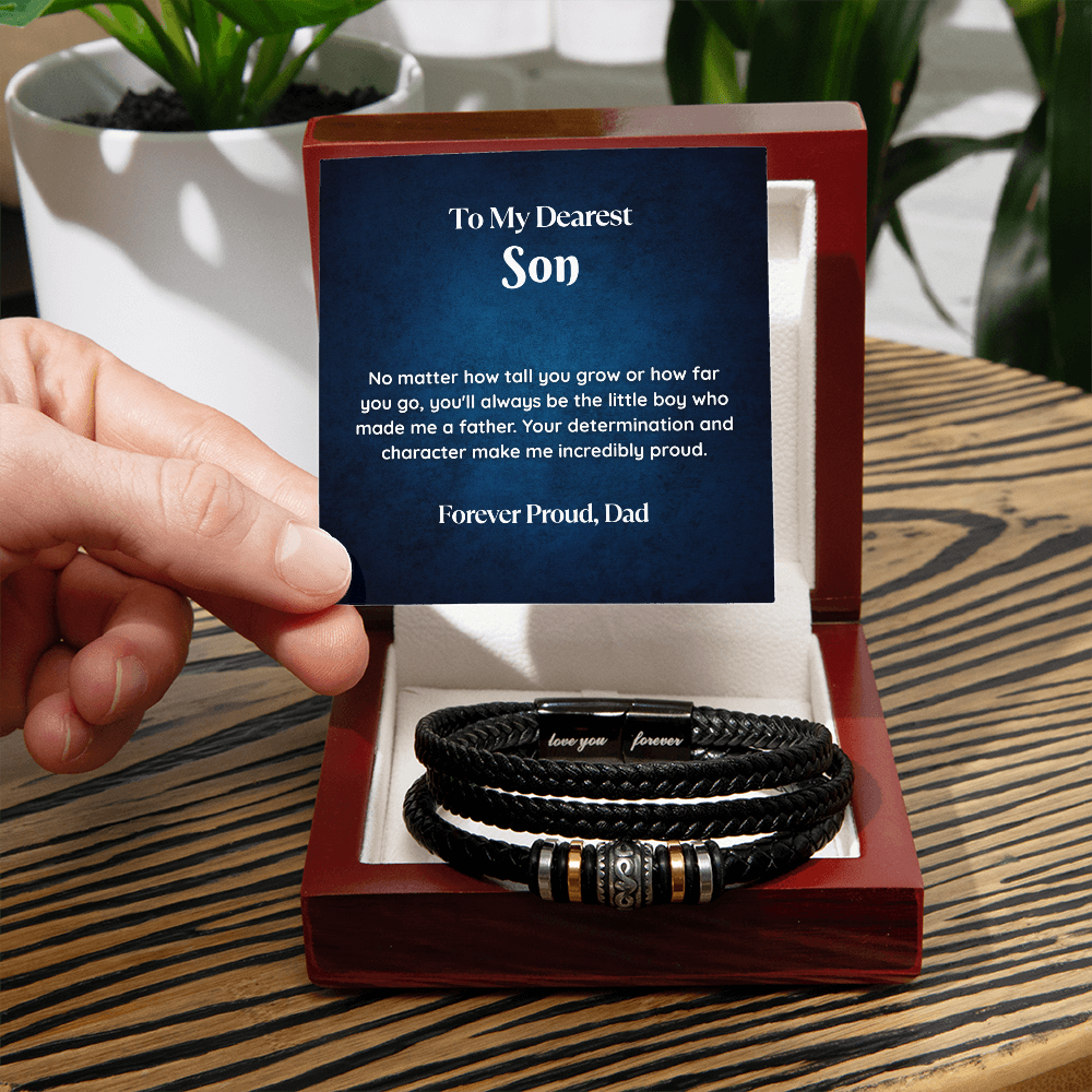Love You Forever Bracelet - Gift For Son