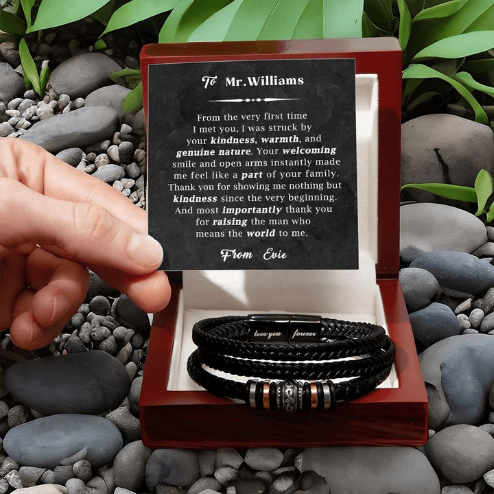 Personalized Bracelet Gift for Future Father-in-Law