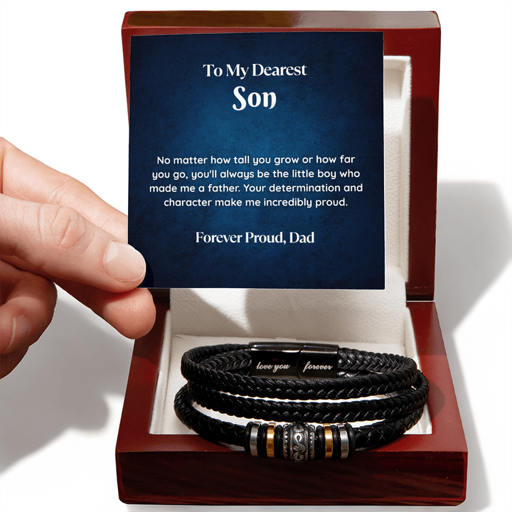 Love You Forever Bracelet - Gift For Son