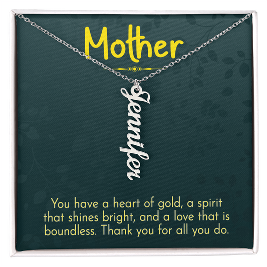 Custom Name Necklace for Mom – Unique Gift for Her with Kids' Names