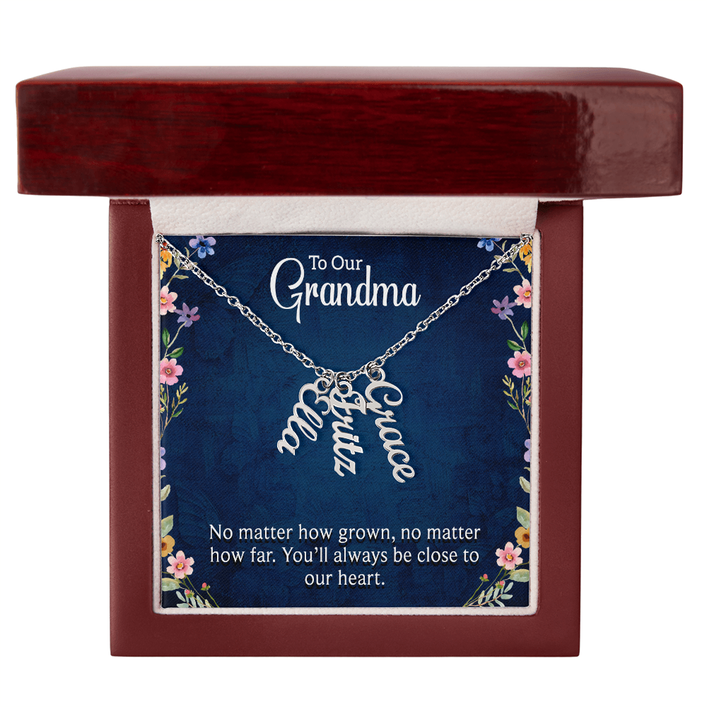 Grandma Jewelry Gift - Personalized Necklace with Grandkids' Names